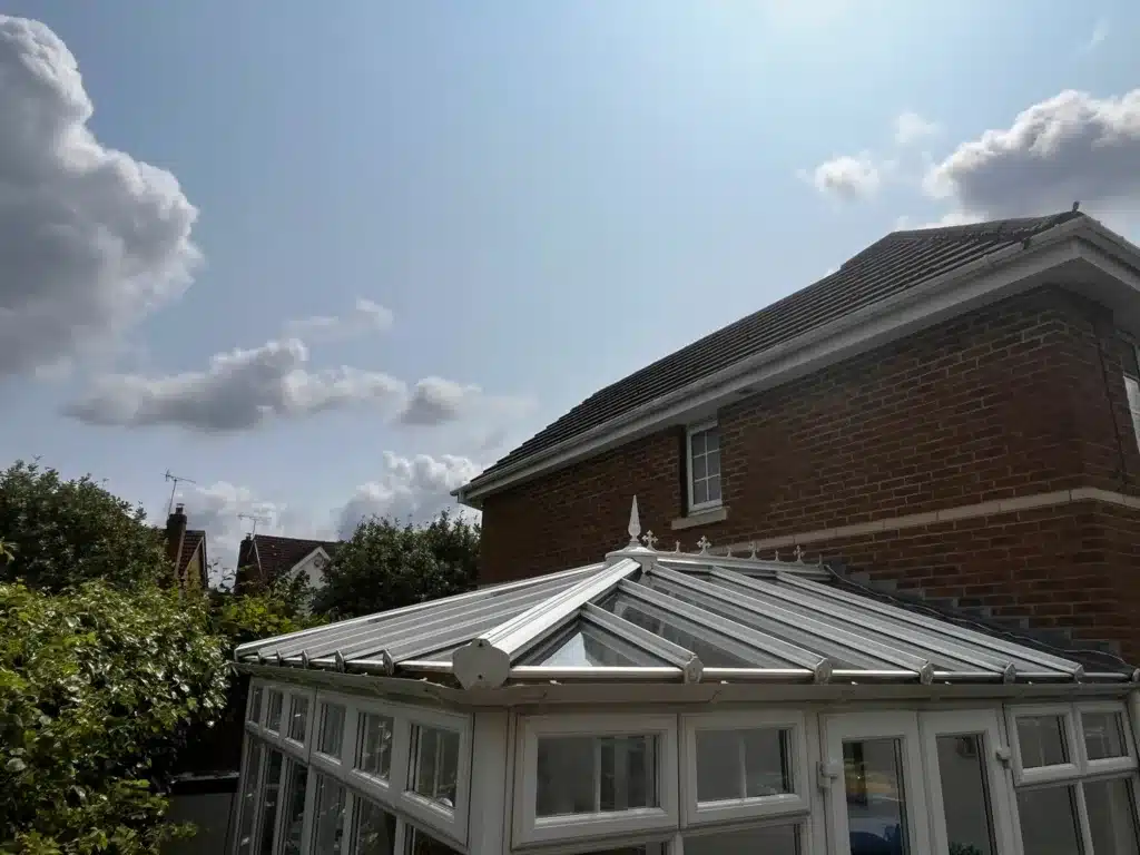 conservatory after soft washing